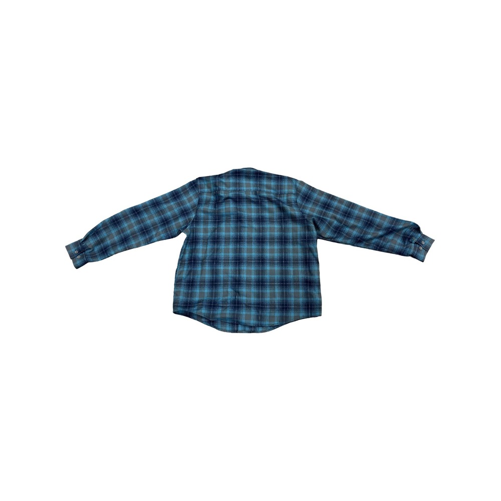 Dixxon Flannel Men's The Maverick Long Sleeve Blue Gray Flannel Shirt Large Tall - Picture 2 of 4